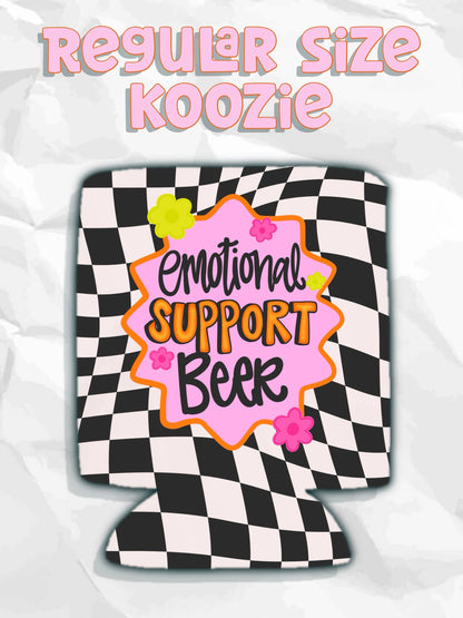 Emotional support beer can koozies: Slims