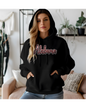 Alabama Red Sequin Patch Game Day Hooded Sweatshirt