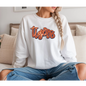 Tigers Orange Sequin Patch Game Day Tee - Long Sleeve