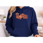 Tigers Orange Sequin Patch Game Day Hooded Sweatshirt