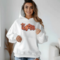 Tigers Orange Sequin Patch Game Day Hooded Sweatshirt